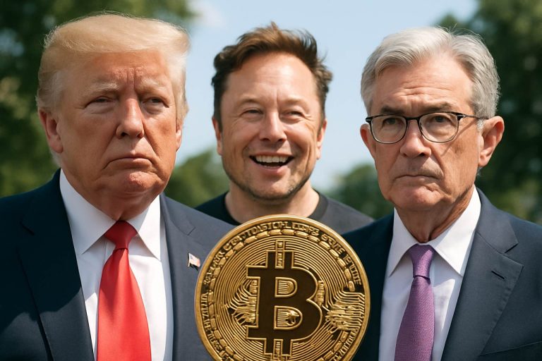 Bitcoin cenu satraukums: Tramps, Mask un FRS iedeg lietu kriptovalūtu tirgū 2025. gada vasarā
